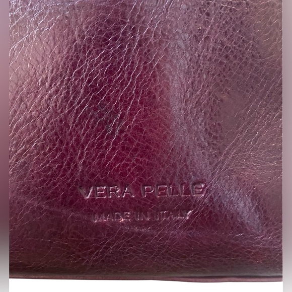 Vera Pelle | Authentic Italian Leather Shoulder Bag | Purple | EUC - Picture 7 of 12